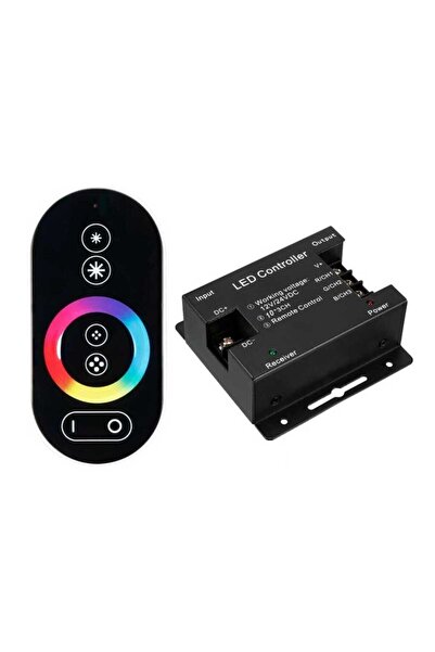 Genel Markalar Dokunmatik Kumandalı RGB Şerit Led Kontrol Devresi 30Amper Kum...