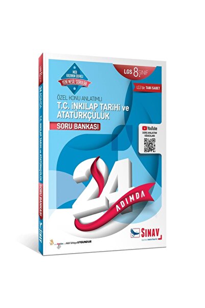 Sınav Yayınları Sınav 8. Sınıf Lgs T.c. Inkılap Tarihi Ve Atatürkçülük 24 Adı...