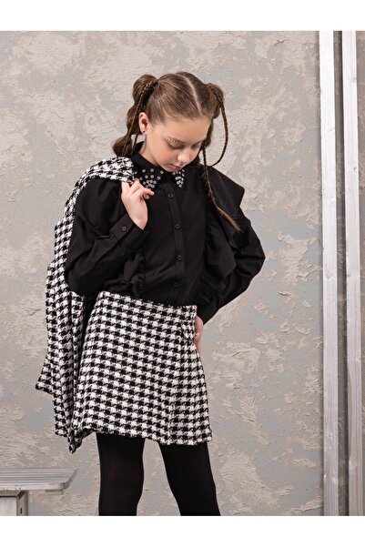 DMB BOYS & GIRLS Girl's 3-Piece Set with Jacket, Shirt and Skirt for 9-15 Years