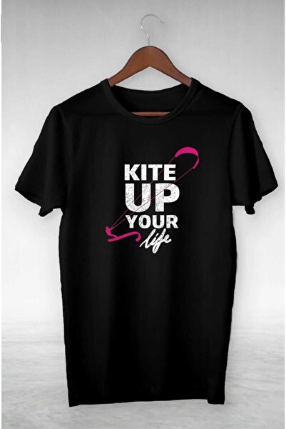 PERISENSE Unisex Femei Bărbați Kite Up Your Life Tricou oversize imprimat