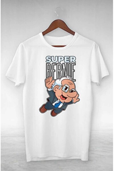 PERISENSE Unisex Femei Bărbați Tricou supradimensionat cu imprimeu Super Bernie