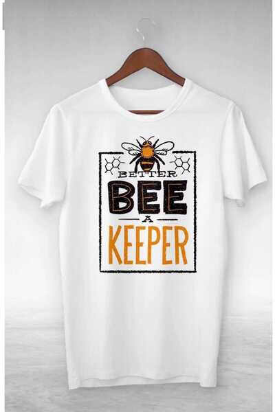 PERISENSE Unisex Femei Bărbați Better Bee A Keeper Tricou oversize imprimat