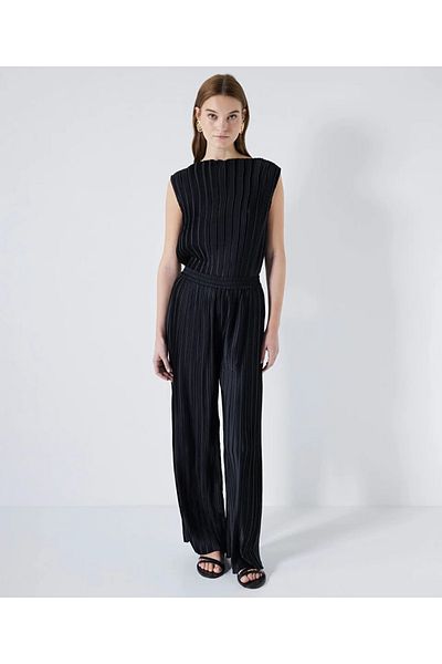 İpekyol Black Trousers 3229 - Relaxed Fit