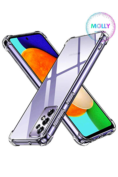 Molly Samsung Galaxy A53 İçin Köşeleri Takviyeli Antişok Şeffaf Silikon Kılıf...