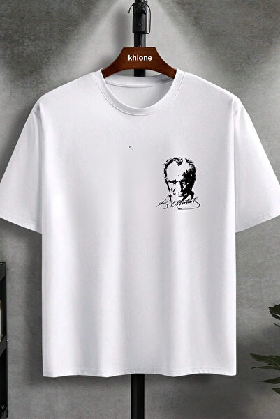 Khione Ataturk Printed Unisex Design K. T-shirt από 100% βαμβάκι