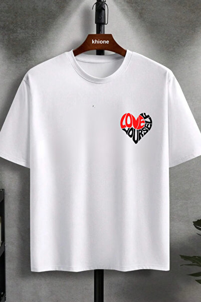 Khione Unisex dizajn Voli sebe Štampano 100% pamuk T-shirt