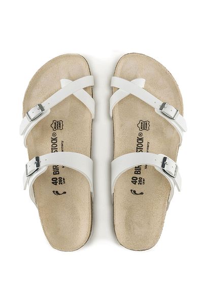 Birkenstock Dámské Bílé Pantofle/Sandály071051-bílé