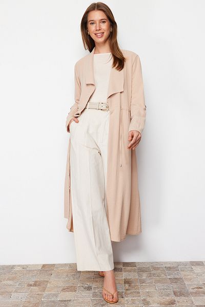 Trendyol Modest Gewebte, mit Steinen verzierte, detaillierte Verschleißkappe und Ferace TCTSS21CE0400