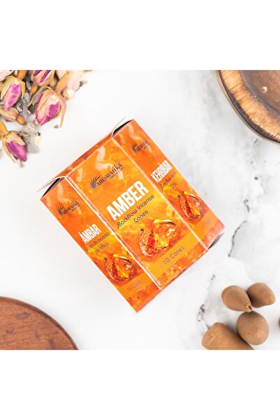 Aromatika Amber Geri Akışlı Organik Şelale Tütsü (Backflow)
