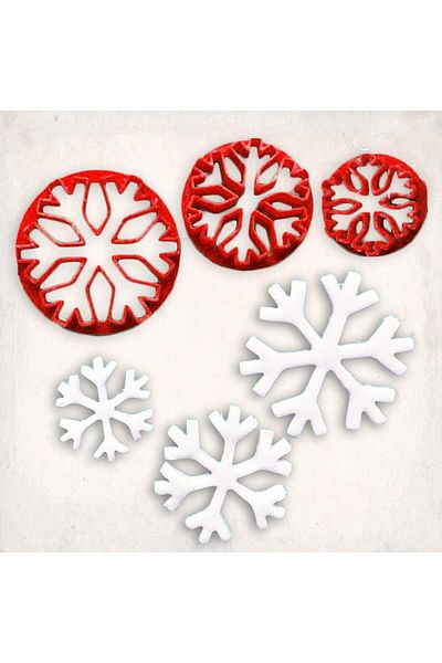 Butedo 3-Piece Cookie Mold Set - Snowflake
