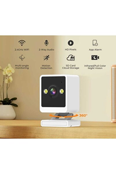 Tastech Mini Kamera,Kablosuz WIFI,1080P,Video Gözetim IP Kamera,Güvenlik Koruması,Akıllı Ev,Hareket Algılama