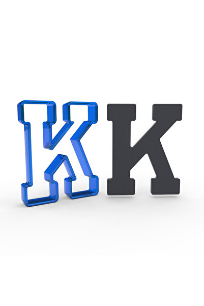 Butedo قالب بسكويت للكمبيوتر الشخصي بحجم 11 سم بحرف K كبير