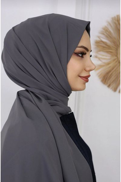 NEWSTORE Hijab Hijab Medina Μεταξωτό Σάλι Ανθρακίτη