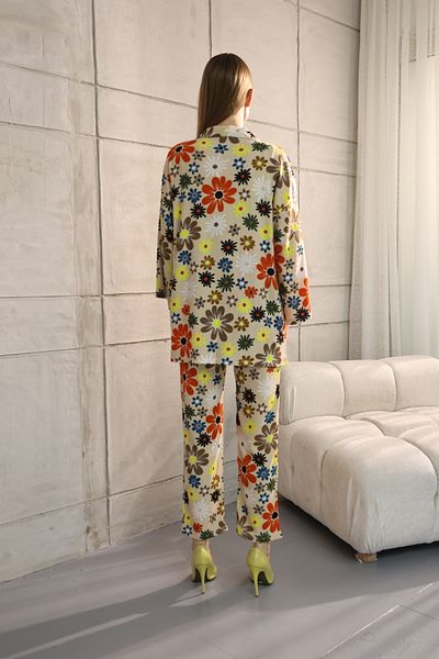 SEVENLINE WOMEN'S FLOWER PATTERNED CHIMONO SET