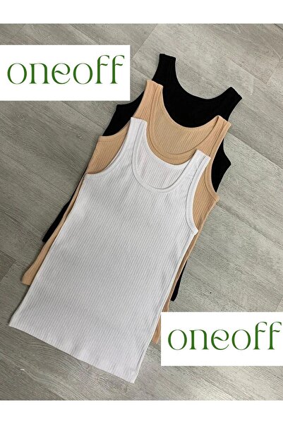 oneoff Ανδρικό πακέτο με πλέξη ριμπ μπλουζάκια Halter Neck Slimfit