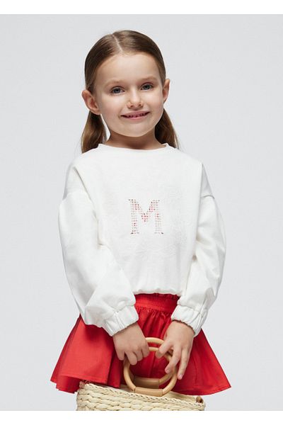 MAYORAL Lettered Girl's Sweatshirt 3468