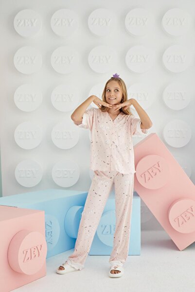 Sevim Κοστούμι πιτζάμες με κοντό μανίκι για κορίτσια C0T3N68