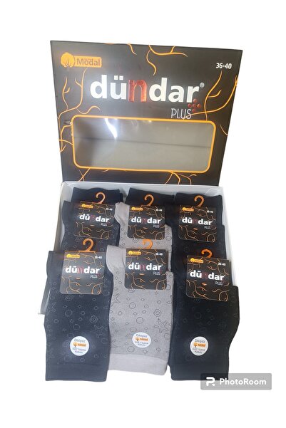 Dündar DÜNDAR PLUS MODAL  SOKET ÇORAP 12 ADET