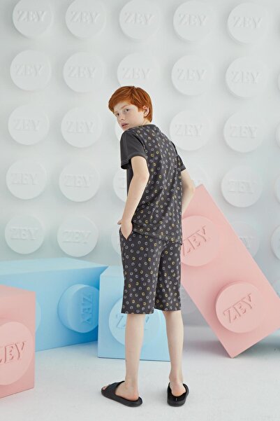 Sevim Короткі шорти для хлопчиків, антрацитові C0T6N68