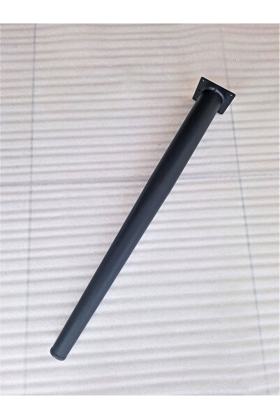 DEMONTEPARK 4 bucăți-60 cm picior conic metalic-picioare de masă-culoare neagră (Diametru: 5,1 cm)