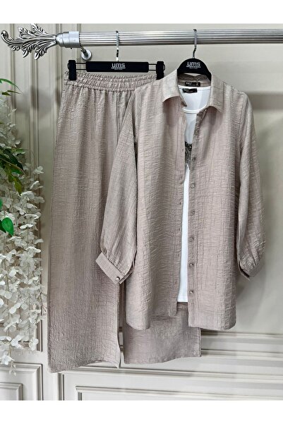 YEDİLALE طقم بنطلون جانيجان كريب