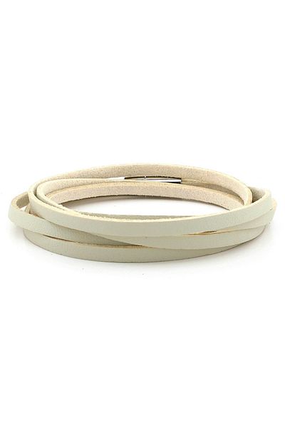 Solfera Kren Color Leather Double Row Wrap Men's Bracelet M049H