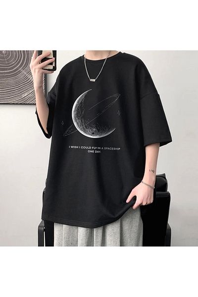 AMOR FACE CUSTOM DESIGN LARGE SIZE ONE DAY PRINTED 100% COTTON STREET STYLE HIP HOP MEN'S T-SHIRT