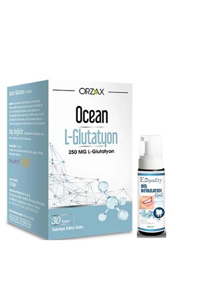 Ocean Orzax Ocean L-Glutathione 250mg - 30 Tablets Supplement Whitening Foam