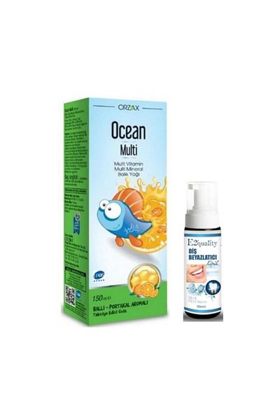 Ocean Orzax Ocean Multi 150 Ml Syrup - Honey Orange and Whitening Foam Gift
