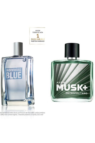 AVON Individual Blue Erkek Parfüm Edt 100 Ml Musk Metropolitano Edt 75ml 2 Li...