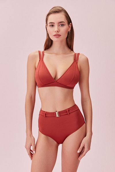 SUWEN Triangel-Bralette-Bikinioberteil