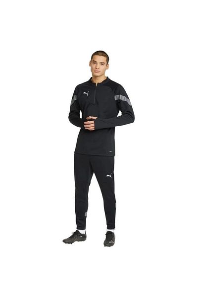 Puma Ανδρικό μαύρο φούτερ κατάλληλο για καθημερινή χρήση και προπόνηση