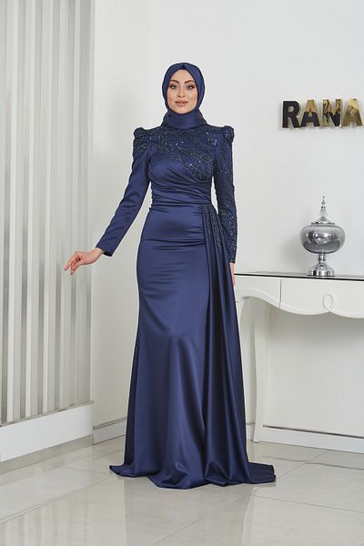 Rana Zenn ROSA EVENING DRESS DARK BLUE