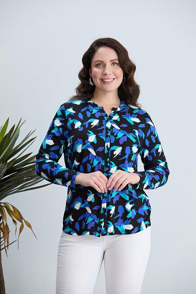 wearon tekstil WOMEN'S VISKOSE FABRIC MOTHER'S SHIRT COMBED