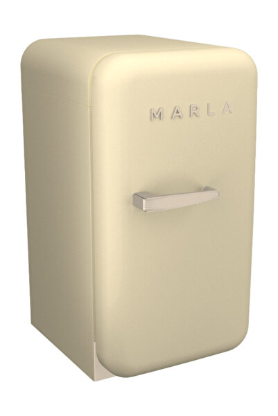 Elektromarla 45 Litre Retro Minibar Mini Buzdolabı - Bej
