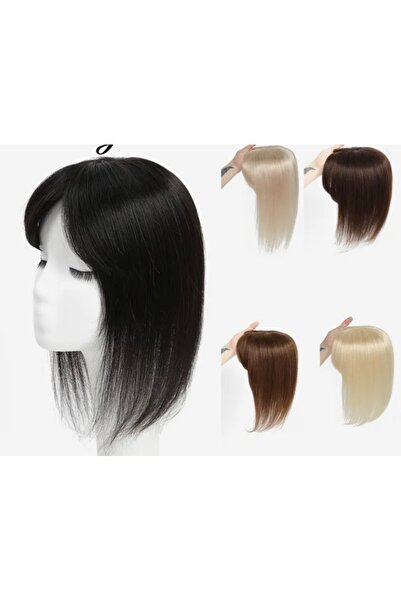 PERUK Doğal Saç Tül Tepelik İpek Taban