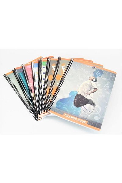 Gıpta Orange Book Spiral Offset Pp Notebook (A4) 120 Sheets (Checked)