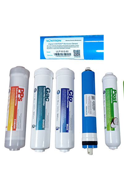 Lotus Water 5 Aşamalı Kapalı Kasa Su Arıtma Filtre Seti Vontron Membranlı