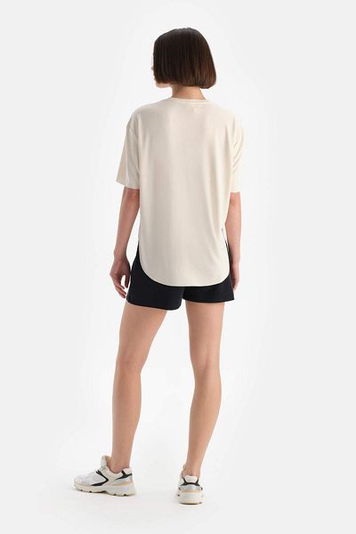 Dagi Women's Modal Ecru T-Shirt