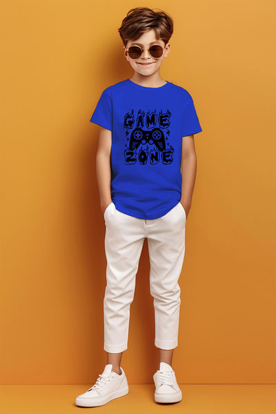 MYADA Game Zone Scris Controler de joc Tricou imprimat pentru băiat