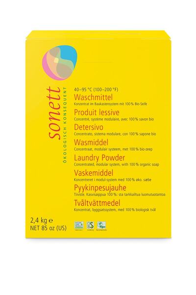 Sonett Organik Konsantre Çamaşır Yıkama Tozu - 2,4 Kg