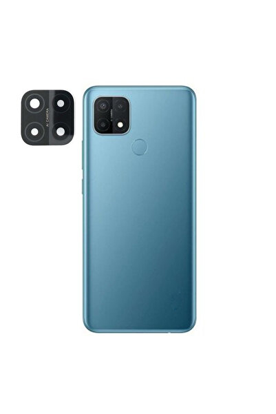 Nettech Teknonet Oppo A15 Uyumlu Çerçeveli Kamera Camı - Siyah