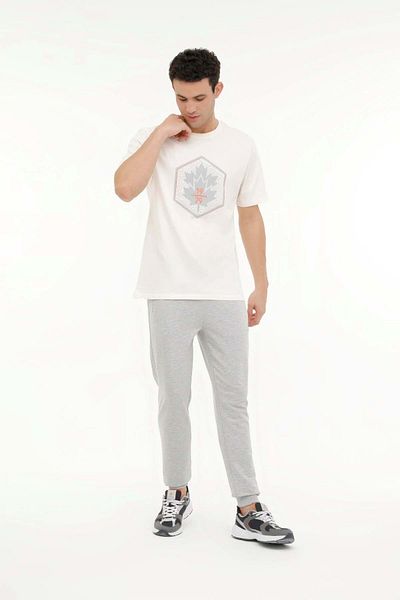 lumberjack ML WOOD 11URB343-067 4FX T-SHIRT - ECRU - XL - ST07320-EKRU-XL