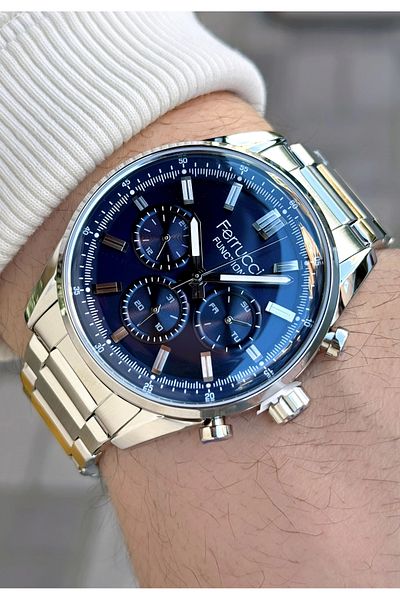 Ferrucci Function FCF.03299FM.02 Steel Cord Men's Wrist Watch