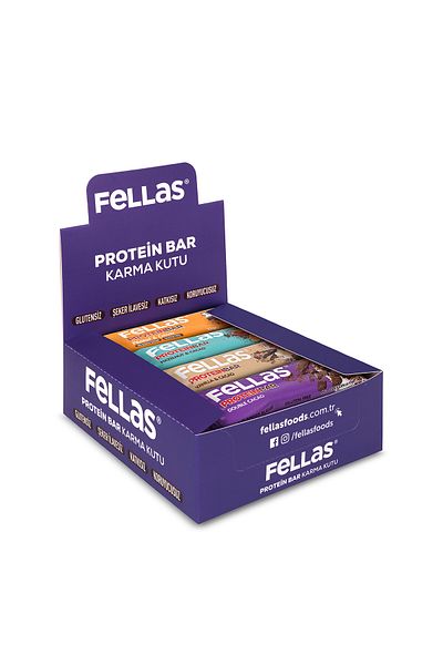 Fellas Protein Bar 32g Mixed Box 12Pcs (4 Kinds)
