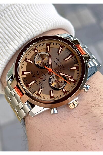 Ferrucci Function FCF.03285FM.06 Çelik Kordon Erkek Kol Saati