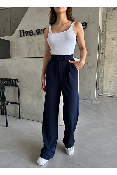 Laluvia Parla Dámské kalhoty Palazzo s lycrovým zapínáním na suchý zip