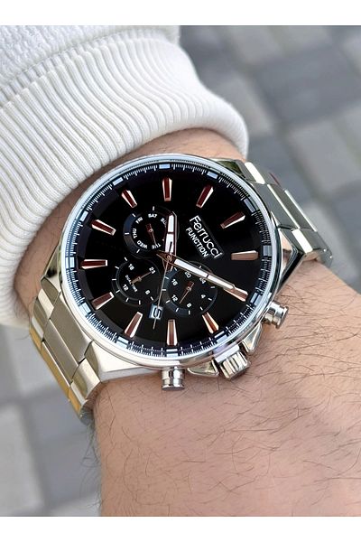 Ferrucci Function FCF.12654FM.02 Steel Cord Men's Wrist Watch