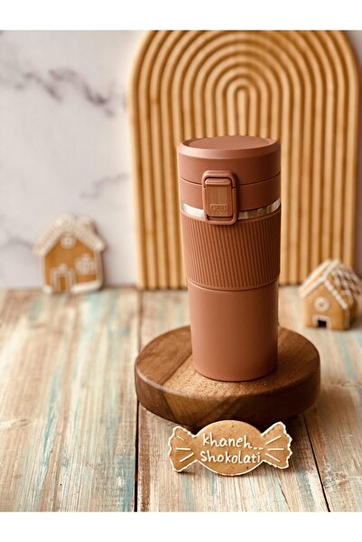 MİSSCAFE 500ML Snape Silikonlu Termos Çift Katmanlı Mug