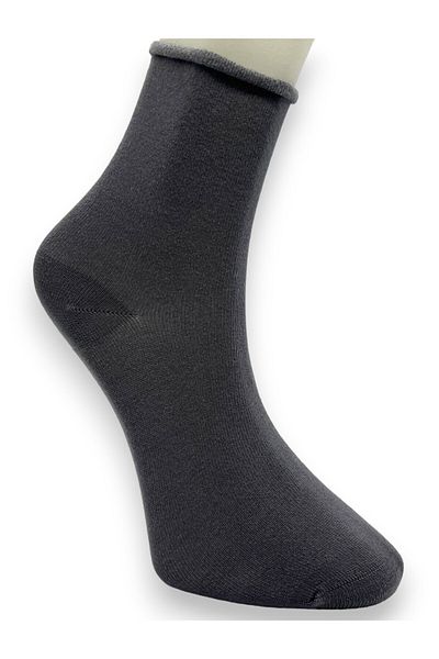 CİHO SOCKS Premium 3 Pairs Bamboo Women's Elasticless Roll Top Socket Seamless Socks / Non-Marking / Non-Squeezing Socks